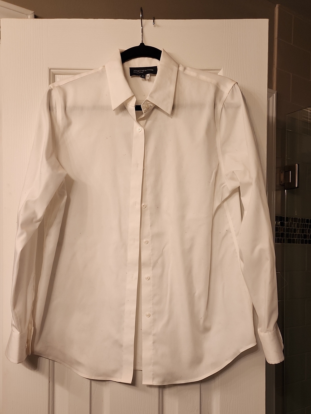 Jones New York Women's White Button-Down Shirt
